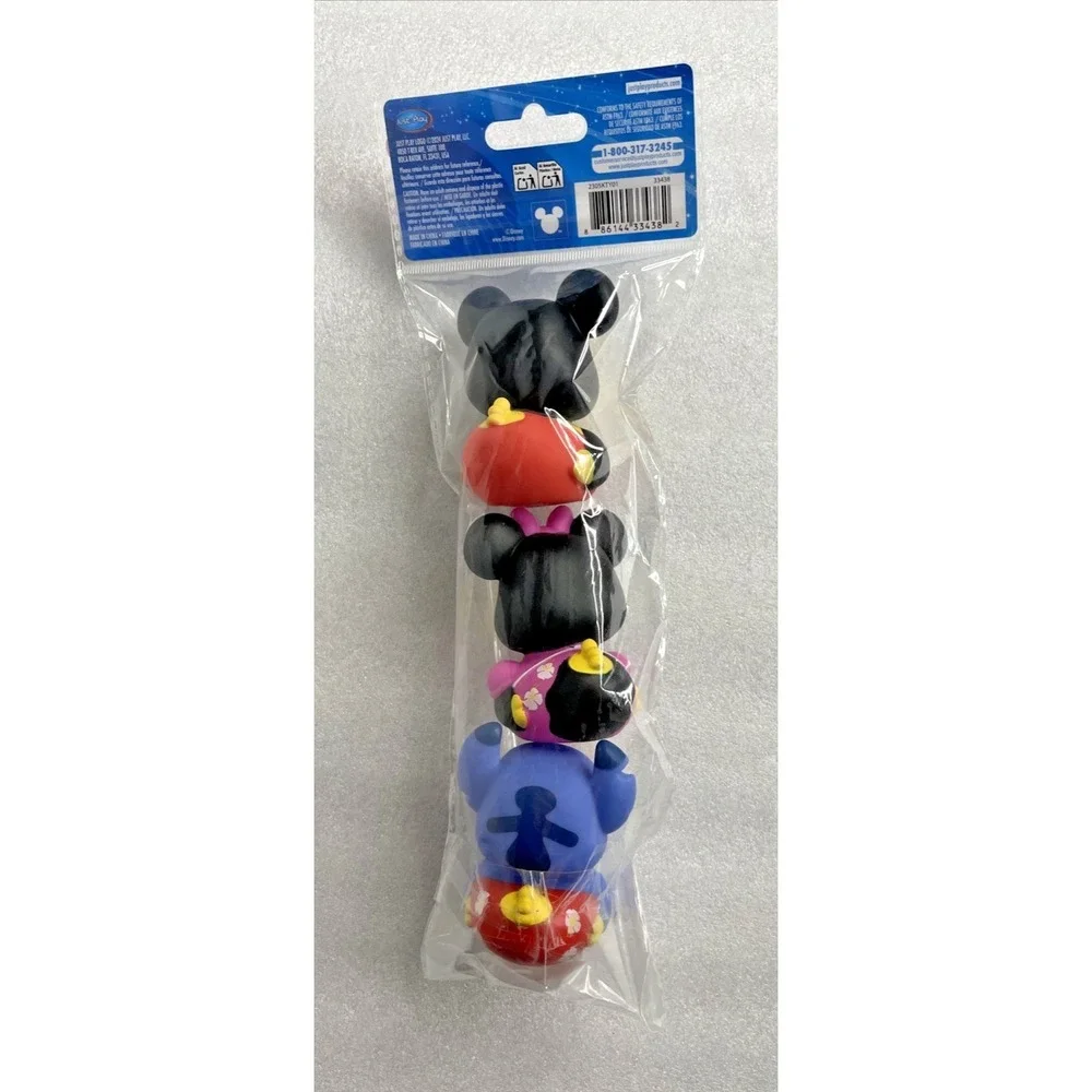 Disney Duckalooz Summer Ducks Set Of 3 Mickey Mouse Minnie Mouse Stitch NEW - Picture 15 of 15
